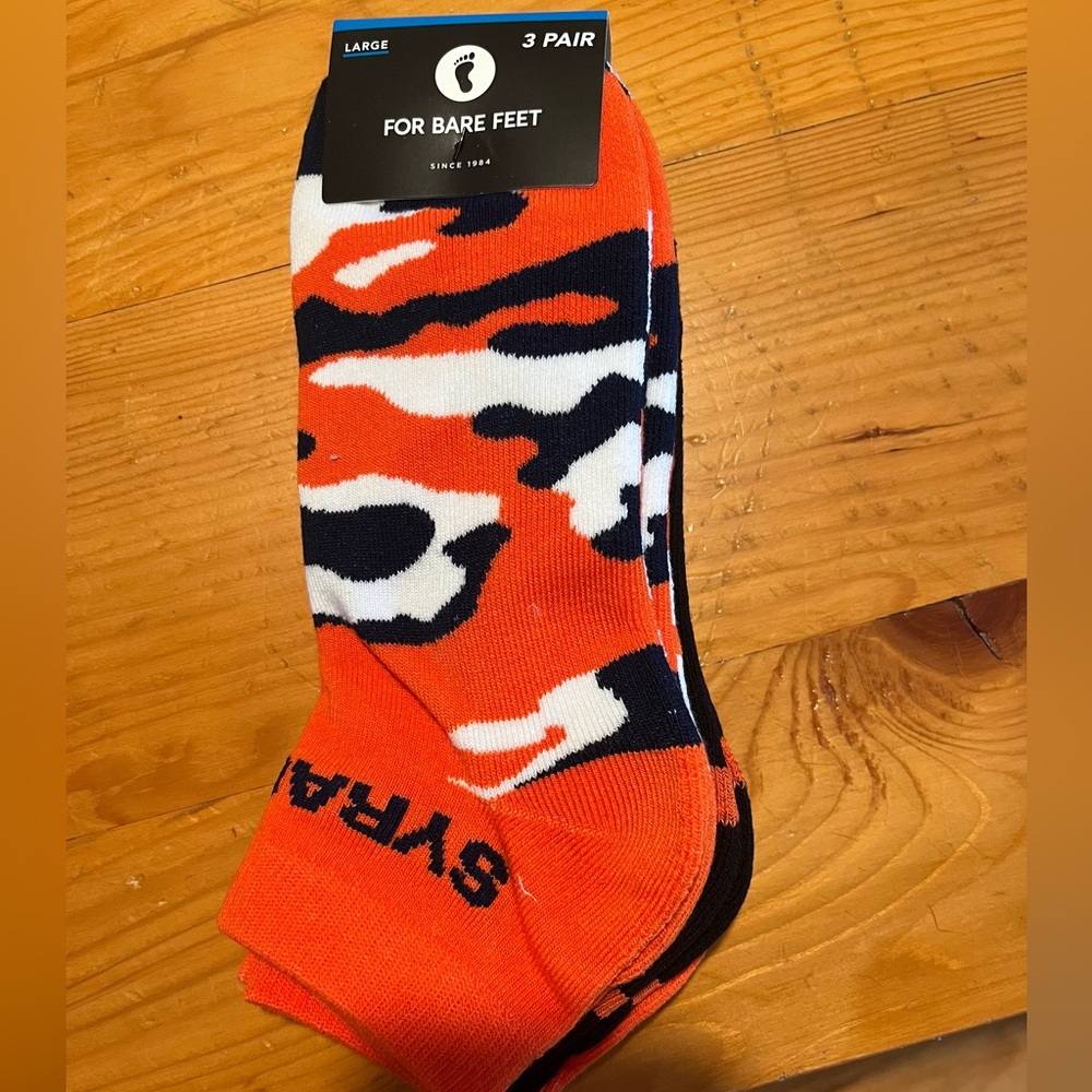 Syracuse Orange Adult Socks (3 Pair)